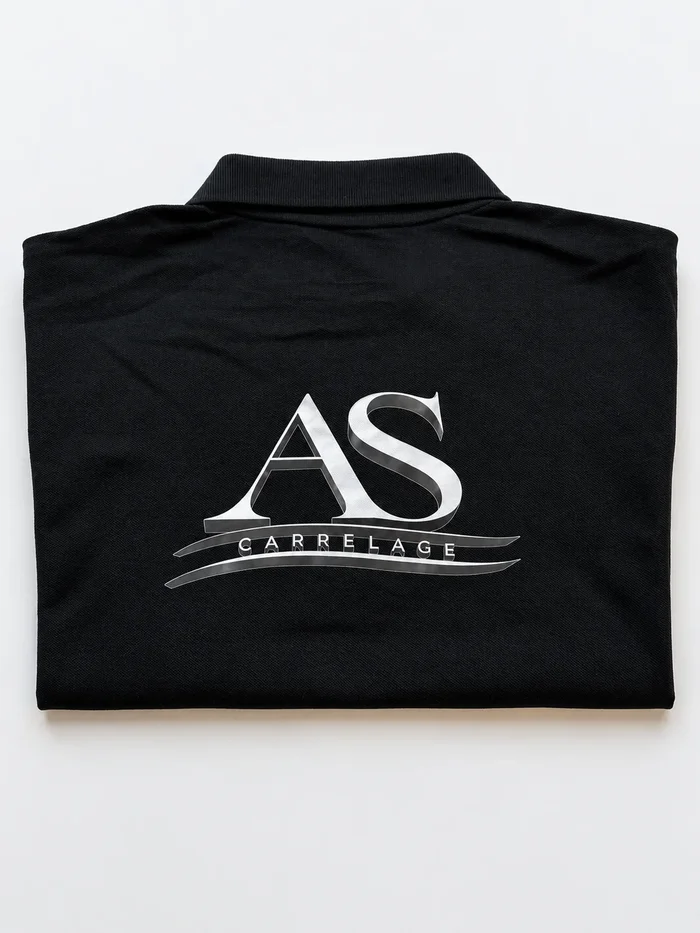 T-shirts personnalisés en DTF pour AS Carrelage