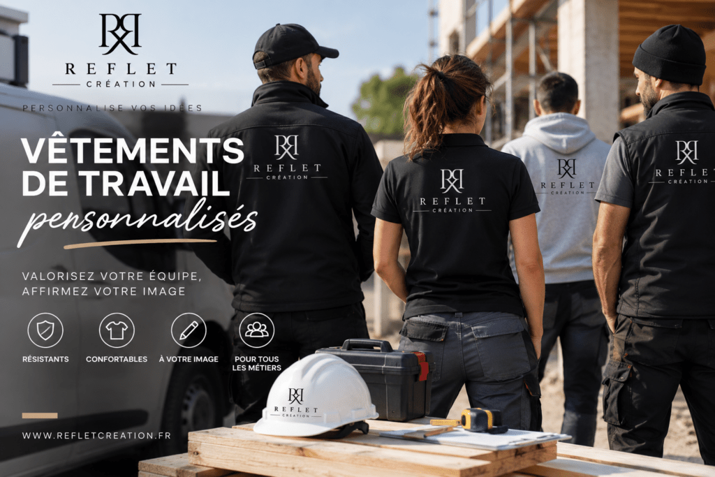 Vêtements de travail personnalisés avec logo d’entreprise